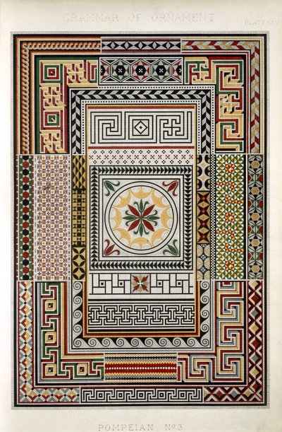 Pompeian No 3, Plate XXV, from 